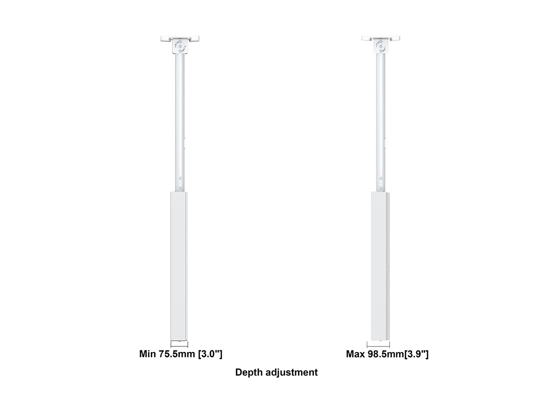 Multibrackets M Pro Series Enclosure 32" Ceiling Small White Signage Display Enclosures Multibrackets