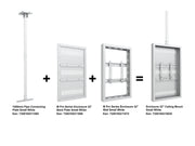 Multibrackets M Pro Series Enclosure 32" Ceiling Small White Signage Display Enclosures Multibrackets