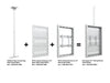 Multibrackets M Pro Series Enclosure 32" Ceiling Small White Signage Display Enclosures Multibrackets