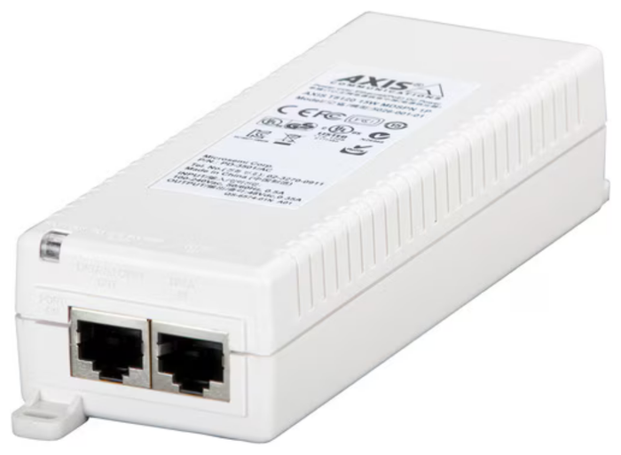 Axis T8120 PoE Injector - 110 V AC, 220 V AC Input - 48 V DC Output | 5026-202 Adapter / Converter Axis