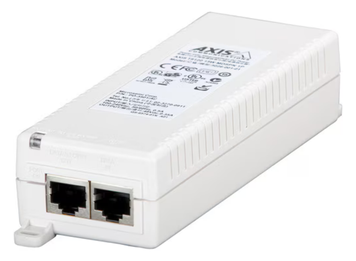 Axis T8120 PoE Injector - 110 V AC, 220 V AC Input - 48 V DC Output | 5026-203 Adapter / Converter Axis