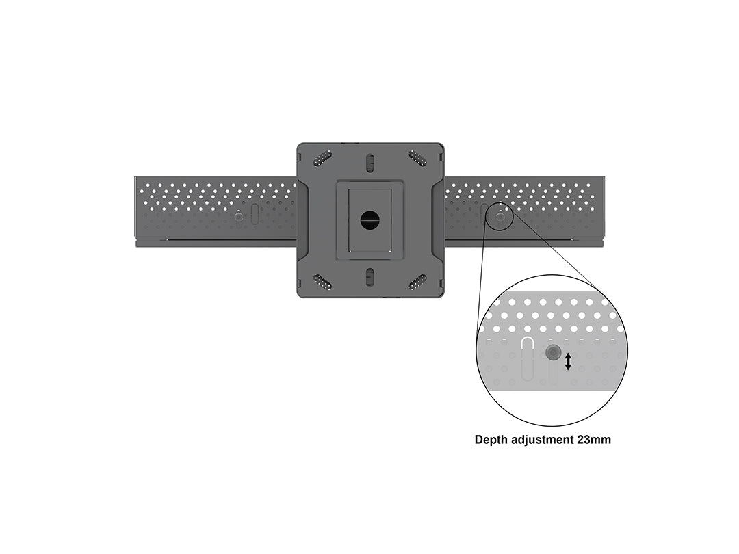 Multibrackets M Pro Series Enclosure 43" Ceiling Small Black Signage Display Enclosures Multibrackets