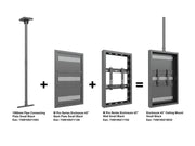 Multibrackets M Pro Series Enclosure 43" Ceiling Small Black Signage Display Enclosures Multibrackets