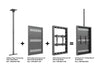 Multibrackets M Pro Series Enclosure 43" Ceiling Small Black Signage Display Enclosures Multibrackets