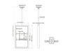 Multibrackets M Pro Series Enclosure 43" Ceiling Small Black Signage Display Enclosures Multibrackets