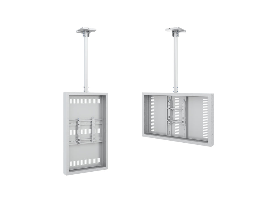 Multibrackets M Pro Series Enclosure 43" Ceiling Small White Signage Display Enclosures Multibrackets