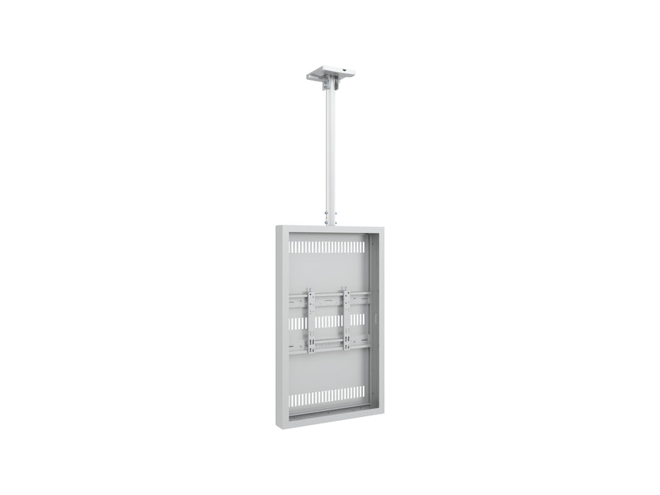 Multibrackets M Pro Series Enclosure 43" Ceiling Small White Signage Display Enclosures Multibrackets