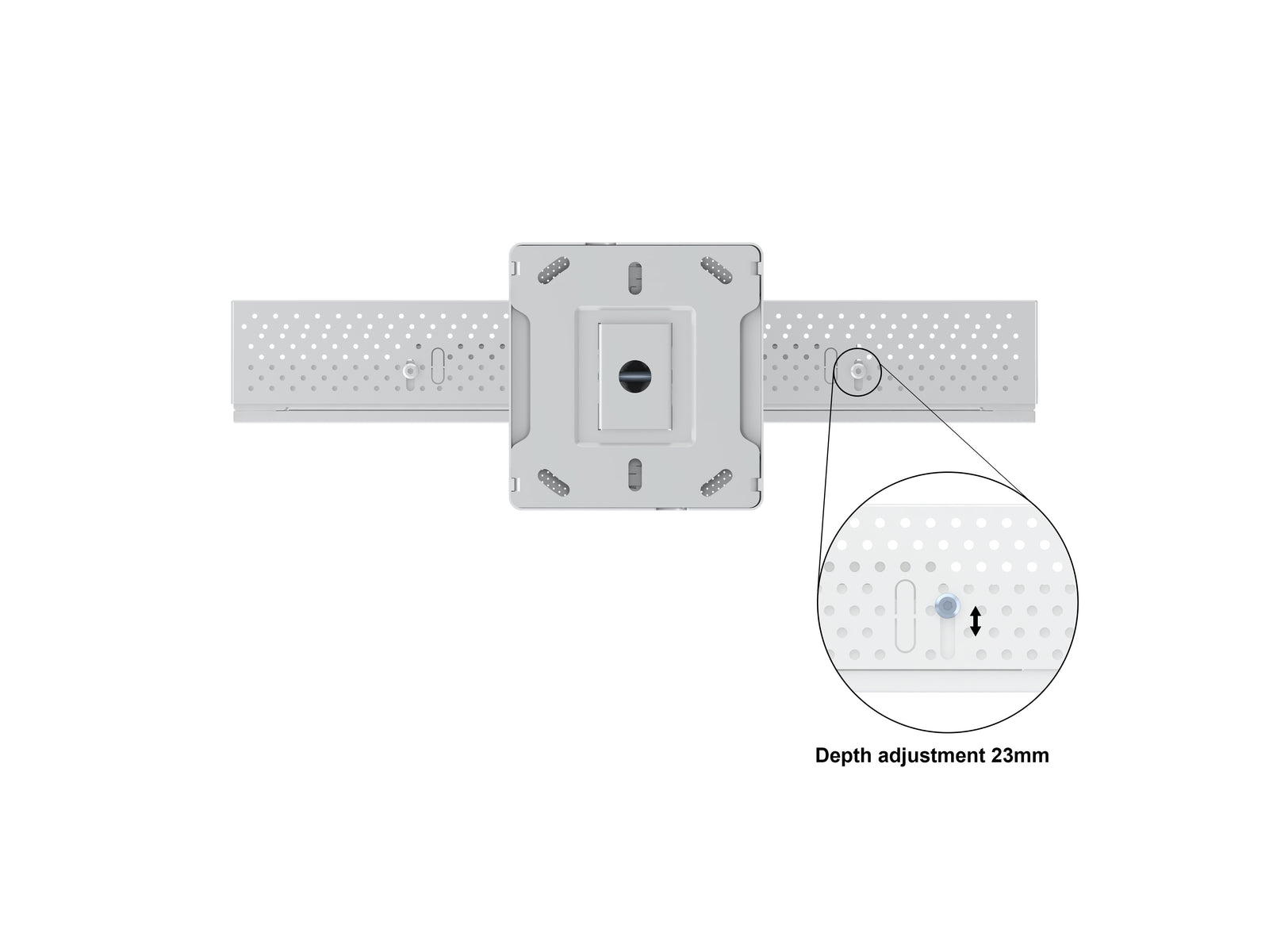 Multibrackets M Pro Series Enclosure 43" Ceiling Small White Signage Display Enclosures Multibrackets