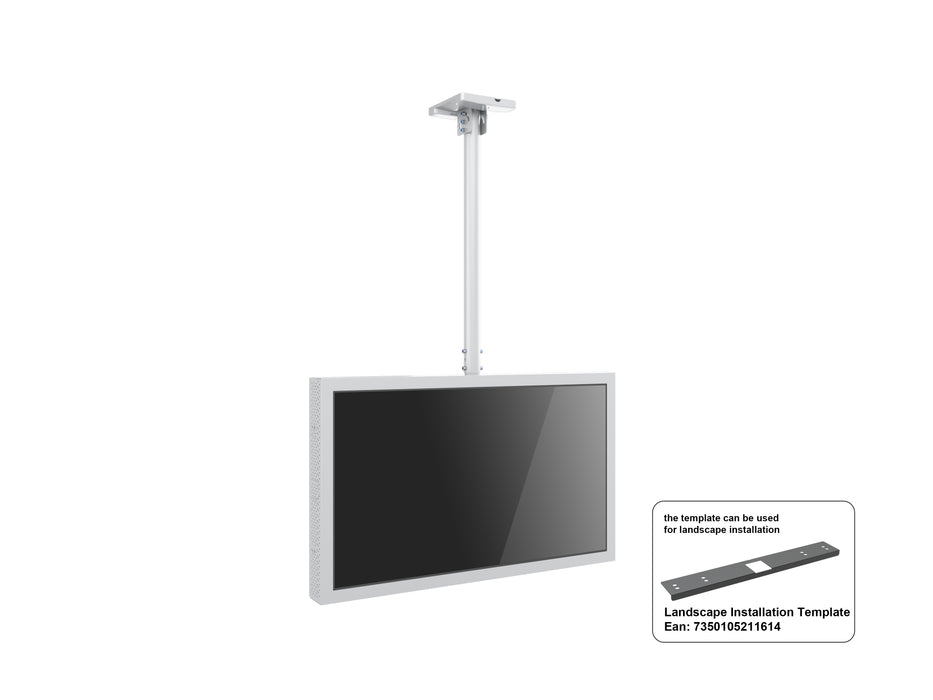 Multibrackets M Pro Series Enclosure 43" Ceiling Small White Signage Display Enclosures Multibrackets
