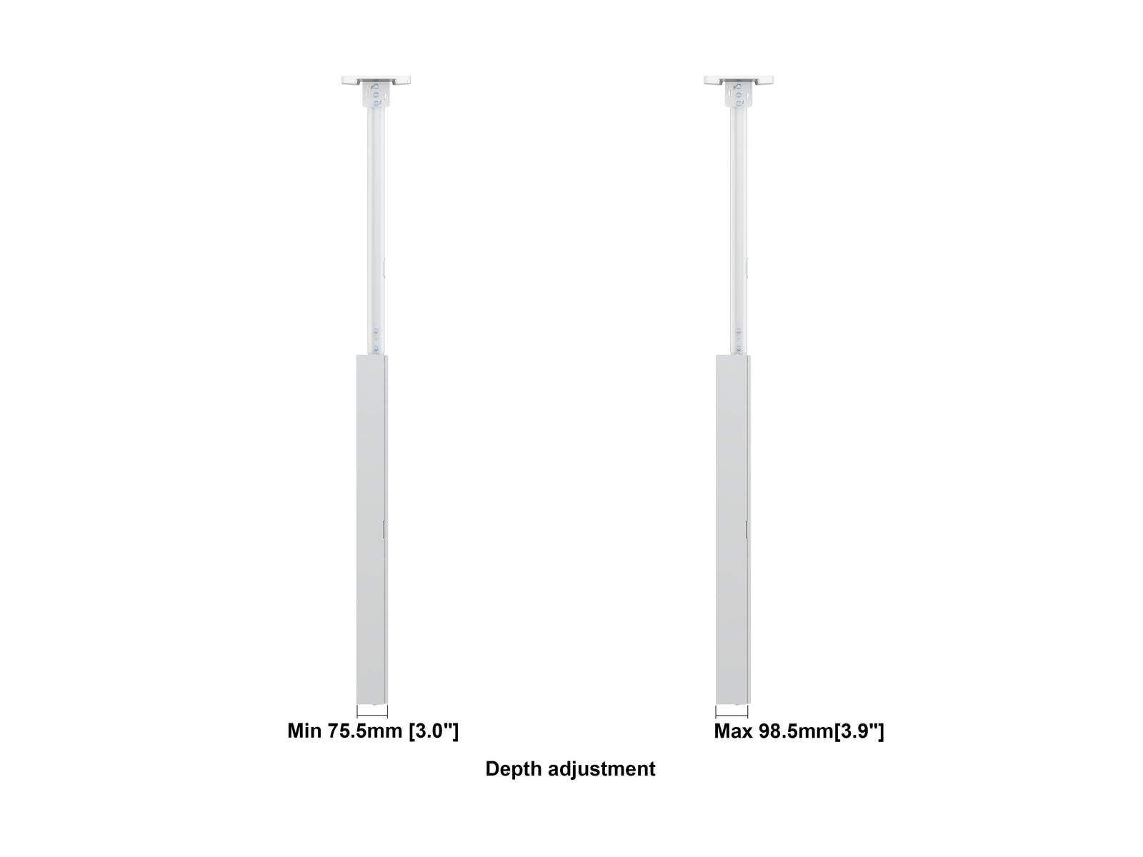Multibrackets M Pro Series Enclosure 43" Ceiling Small White Signage Display Enclosures Multibrackets