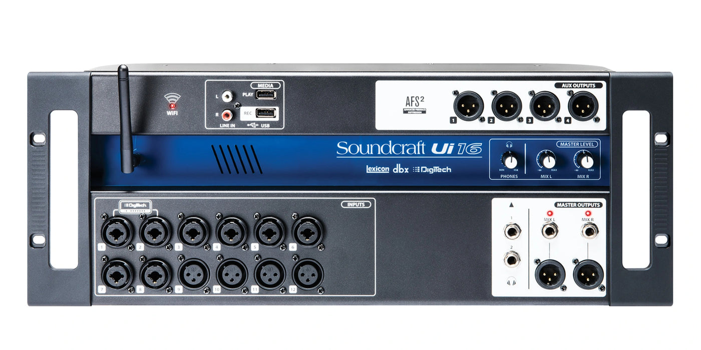 Soundcraft Ui16 16-Channel Digital Mixer With Wireless Control | 5056221 Audio Mixer Soundcraft