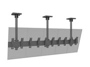 Multibrackets 0.8m Tilt 27"-32" Pro Series Portrait Menu Board Ceiling Mount For 5 Screens Ceiling Mount Bracket Multibrackets