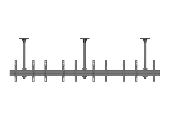 Multibrackets 0.8m Tilt 32"-55" Pro Series Portrait Menu Board Ceiling Mount For 5 Screens Ceiling Mount Bracket Multibrackets