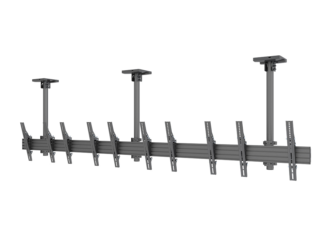 Multibrackets 0.8m Tilt 32"-55" Pro Series Portrait Menu Board Ceiling Mount For 5 Screens Ceiling Mount Bracket Multibrackets