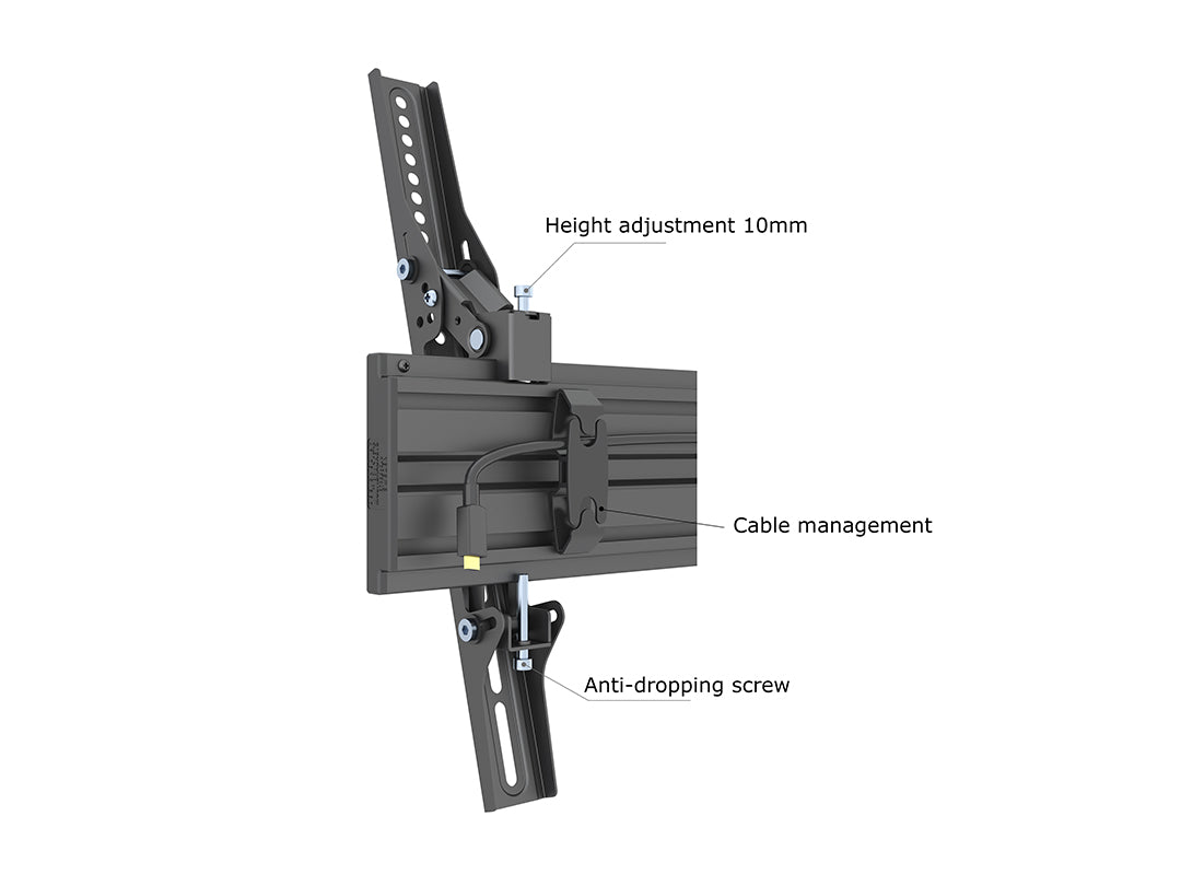 Multibrackets 0.8m Tilt 32"-55" Pro Series Portrait Menu Board Ceiling Mount For 5 Screens Ceiling Mount Bracket Multibrackets