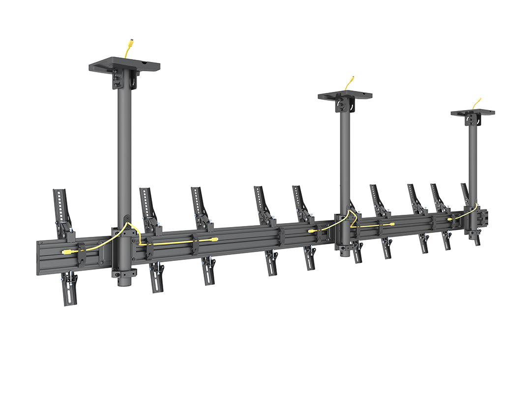 Multibrackets 0.8m Tilt 32"-55" Pro Series Portrait Menu Board Ceiling Mount For 5 Screens Ceiling Mount Bracket Multibrackets