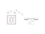 Multibrackets M Pro Series Ceiling Plate with Plastic Cover Black | 7350073735075 Mounting Accessory Multibrackets