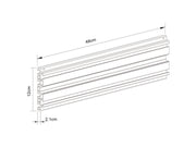 Multibrackets M Pro Series Single Screen Rail - 48cm Mounting Accessory Multibrackets