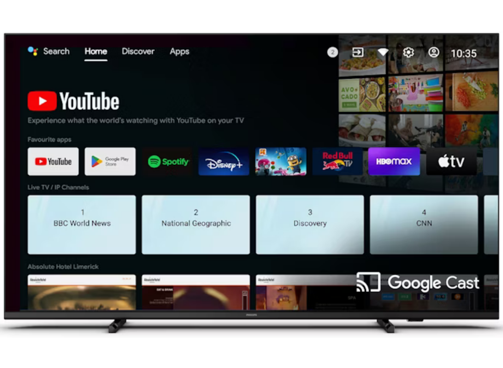 Philips 50HFL4518U/12 50" 4K UHD Professional Hospitality TV with Google Cast™ Hotel TV Philips