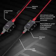 Lindy 50m USB 2.0 Cat.6 Extender | 42680 AV Extender Lindy
