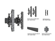 Multibrackets MBW1U Push In Pop Out M Wallmount Pro - (40"-65") Wall Mount Bracket Multibrackets