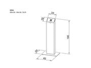 Multibrackets M Pro Series 15-32" Digital Signage Kiosk - White Floor Stand Multibrackets
