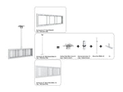 Multibrackets M Pro Series Enclosure 37" Ceiling Small White Signage Display Enclosures Multibrackets