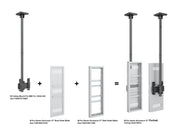 Multibrackets M Pro Series Enclosure 37" Ceiling Small White Signage Display Enclosures Multibrackets