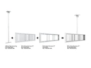 Multibrackets M Pro Series Enclosure 37" Ceiling Small White Signage Display Enclosures Multibrackets
