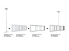 Multibrackets M Pro Series Enclosure 37" Ceiling Small White Signage Display Enclosures Multibrackets