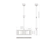 Multibrackets M Pro Series Enclosure 37" Ceiling Small White Signage Display Enclosures Multibrackets