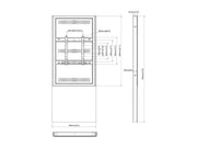 Multibrackets M Pro Series Floormount Enclosure Totem Covered - 55" Floor Stand Multibrackets