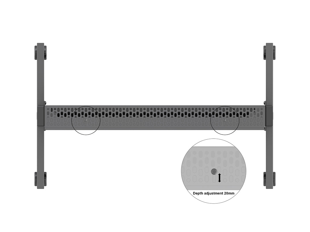 Multibrackets M Pro Series Wheelbase Enclosure Totem Covered - 55" Floor Stand Multibrackets