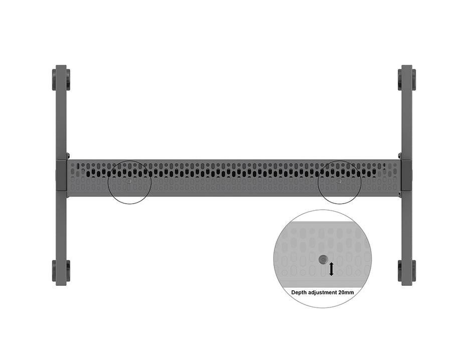 Multibrackets M Pro Series Wheelbase Enclosure Totem Covered - 55"