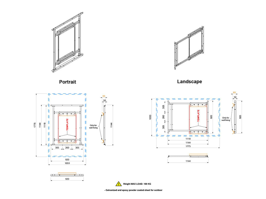 Multibrackets OH75F-A Outdoor M Wallmount Pro - 75"