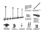 Multibrackets MBC5X1U Display Ceiling Mount Pro Ceiling Mount Bracket Multibrackets