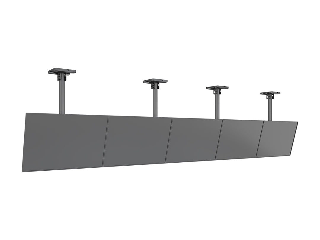 Multibrackets 0.8m Tilt 40"-65" Pro Series Menu Board Ceiling Mount For 5 Screens Ceiling Mount Bracket Multibrackets