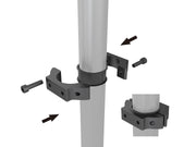 Multibrackets 0.8m Tilt 40"-65" Pro Series Menu Board Ceiling Mount For 5 Screens Ceiling Mount Bracket Multibrackets