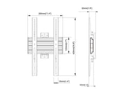 Multibrackets MBW1UP Fixed M Wallmount Pro - (40"-100") Wall Mount Bracket Multibrackets