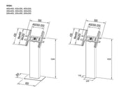 Multibrackets M Pro Series 15-32" Digital Signage Kiosk - White Floor Stand Multibrackets