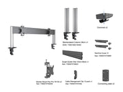 Multibrackets MBDM2x1U M Deskmount Column Pro 2x1 - (15"-32") Mounting Accessory Multibrackets