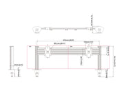 Multibrackets MBDM2x1U M Deskmount Column Pro 2x1 - (15"-32") Mounting Accessory Multibrackets