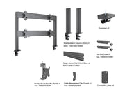 Multibrackets MBDM2x2U M Deskmount Column Pro 2x2 - (15"-32") Mounting Accessory Multibrackets