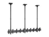 Multibrackets 27"-32" – 155 cm Pole Ceiling Mount for 5 Portrait Screens