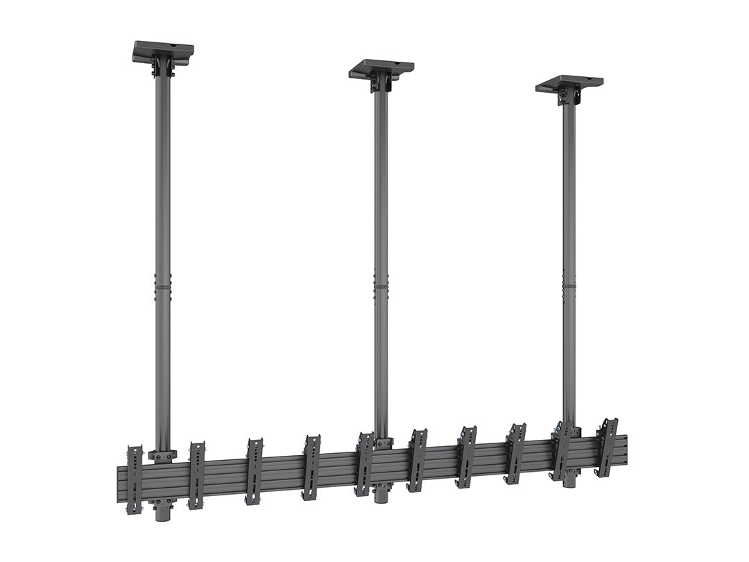 Multibrackets 27"-32" – 155 cm Pole Ceiling Mount for 5 Portrait Screens Ceiling Mount Bracket Multibrackets