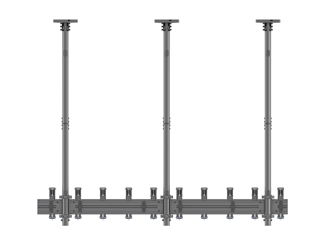Multibrackets 27"-32" – 155 cm Pole Ceiling Mount for 5 Portrait Screens Ceiling Mount Bracket Multibrackets