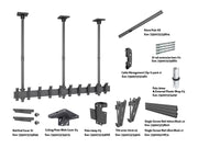 Multibrackets 27"-32" – 155 cm Pole Ceiling Mount for 5 Portrait Screens Ceiling Mount Bracket Multibrackets