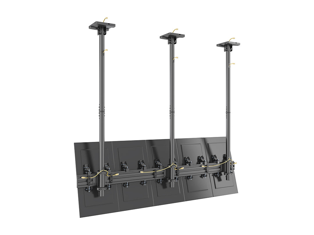 Multibrackets 27"-32" – 155 cm Pole Ceiling Mount for 5 Portrait Screens Ceiling Mount Bracket Multibrackets