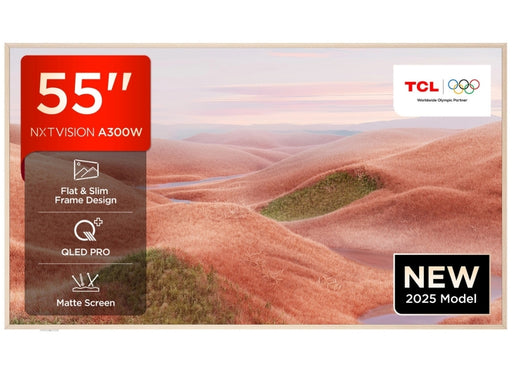 TCL NXTVISION 55" 4K QLED PRO 120Hz TV | 55A300W-UK TCL Smart TV TCL