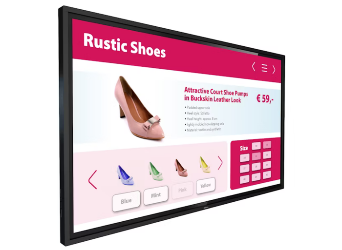 Philips T-Line 55BDL3452T 55" 4K Ultra HD Interactive Display Interactive Touchscreen Display Philips